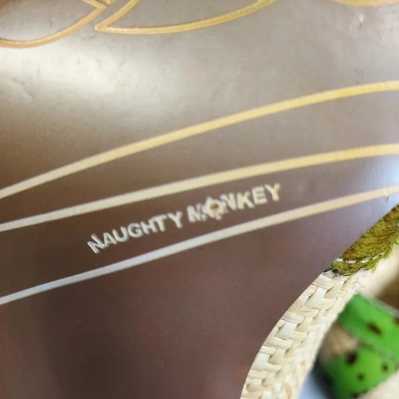 Naughty Monkey Green & Brown Size 10 Out Of Line 3 pump - Picture 12 of 12